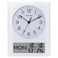 Titan Ana Digi Wall Clock - Modern Minimalist Dial and Grey LCD Panel Black Hands and Indices Decorative Wall Decor - image number 1