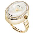 Anne Klein Quartz Analog White Dial Golden Metal Ring Watch For Women - image number 0