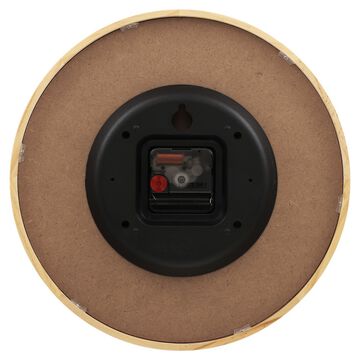 Titan Wooden Wall Clock with Wood & Stone Textures 30 x 30 cm (Medium Size)