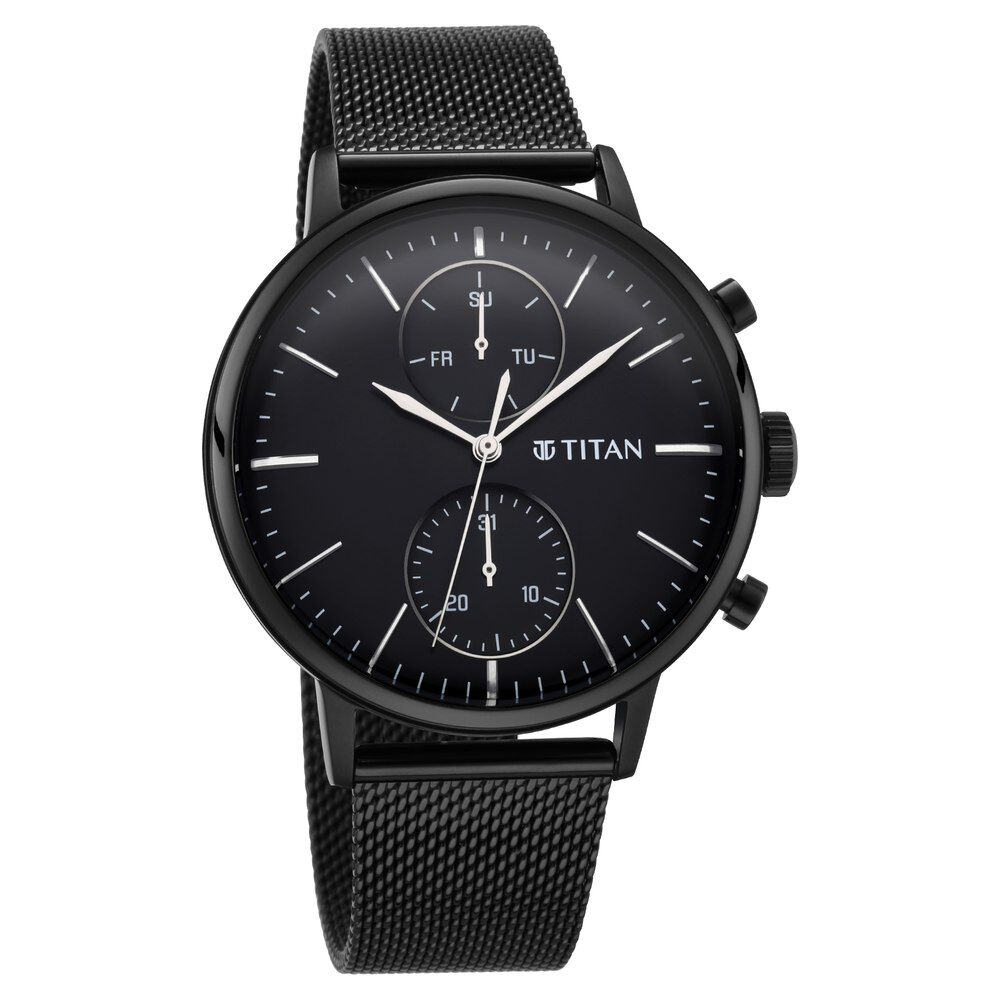 Black chain titan watch online