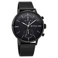 Titan Light Leathers Multifunction Silver Dial Silver Stainless Steel Strap Watch For Men