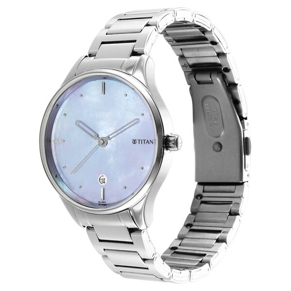 Titan Pastel Dreams Purple Mother of Pearl Dial Analog Metal Strap Watch for Women - image number 2
