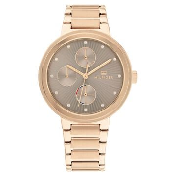 Tommy Hilfiger Quartz Analog Brown Dial Stainless Steel Strap Watch for Women