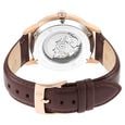 Titan Skeletal Automatic Green Dial Brown Leather Strap Watch for Men - image number 5