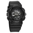 SF Unisex Classic Black Watch with Silver Accents - Timeless Elegance for Every Occasion - image number 0