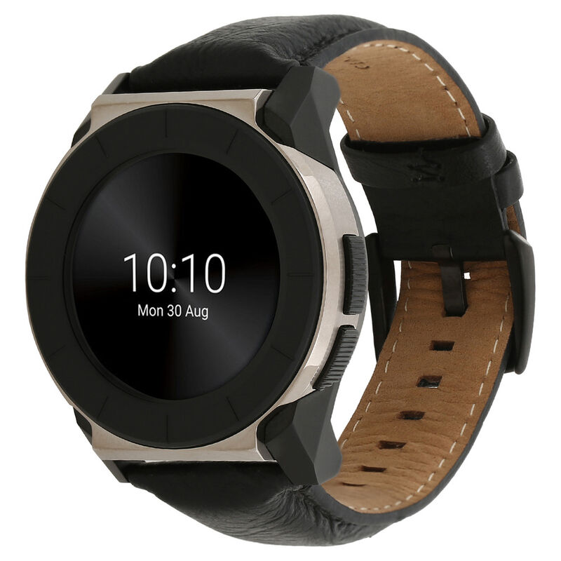 Titan JUXT PRO Black Dial Smart Leather Strap Watch for Men - image number 1