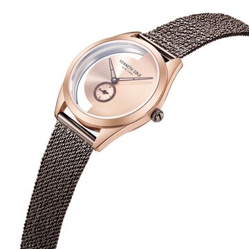 Kenneth Cole Quartz Analog Rose Gold Dial Stainless Steel Strap Watch for Women