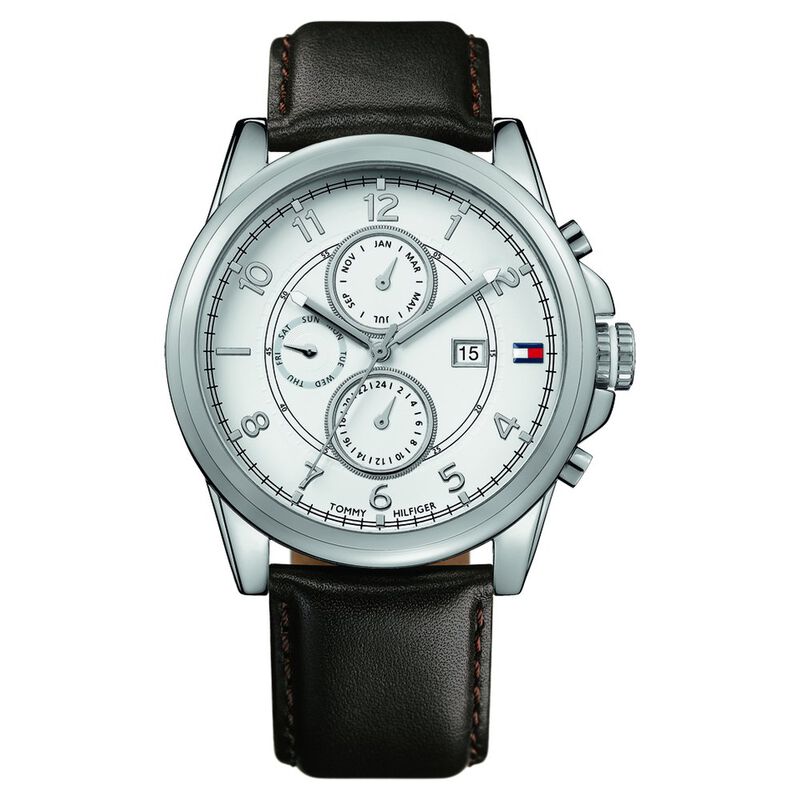 Tommy Hilfiger Quartz Multifunction White Dial Watch for Men