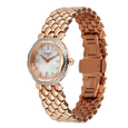 Titan Raga Paris, with Love  Analog White Mosaic Pattern Mother of Pearl Dial Red Stainless Steel Strap Watch For Women - image number 2