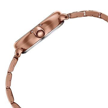 Poze By Sonata Quartz Analog Brown Dial Brown Metal Strap Watch For Women