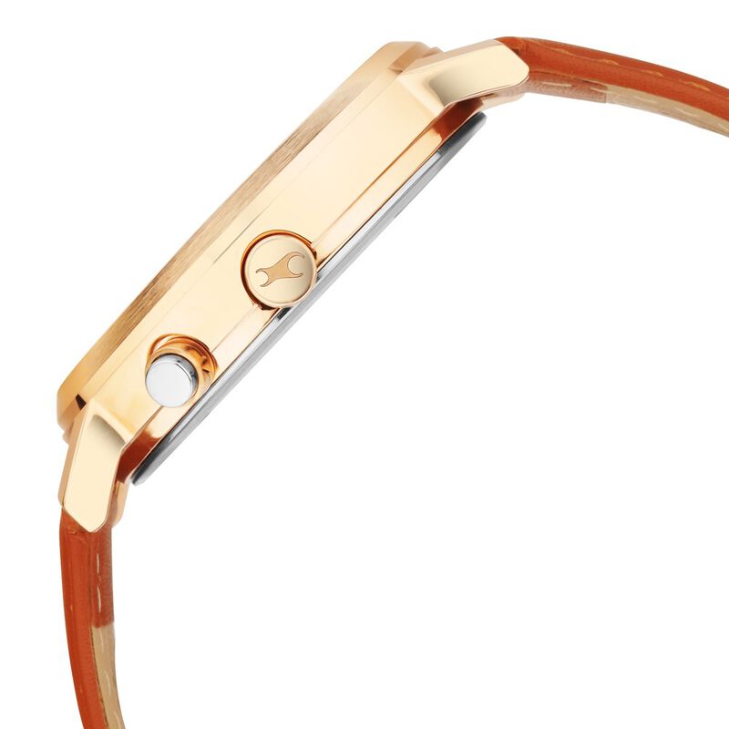 Buy Online Fastrack Tick Tock Quartz Analog Blue dial Leather Strap