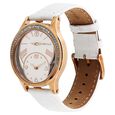 Titan Quartz Analog White Dial Leather Strap Watch for Women - image number 1