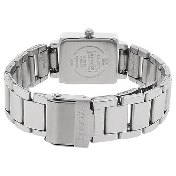 Sonata Quartz Analog Silver Dial Stainless Steel Strap Watch for Women