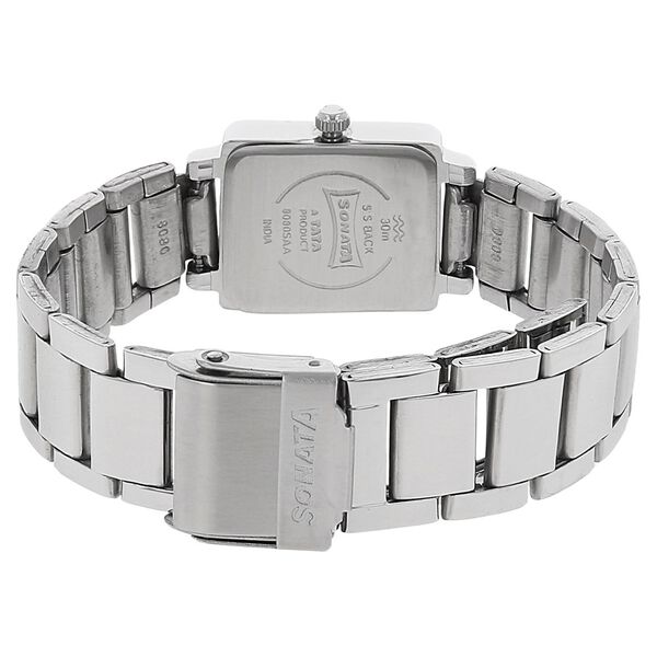 Sonata Quartz Analog Silver Dial Stainless Steel Strap Watch for Women - image number 3