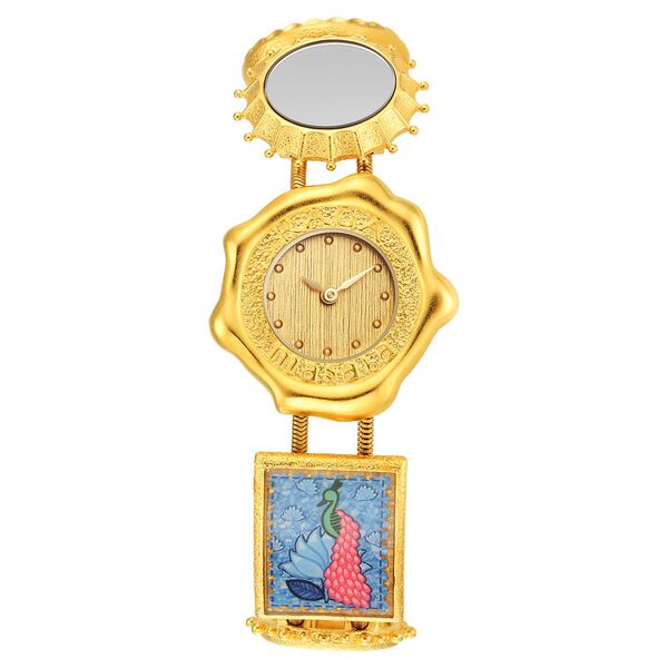 Titan Raga X Masaba Quartz Analog Golden Dial Golden Metal Strap Watch For Women - image number 1