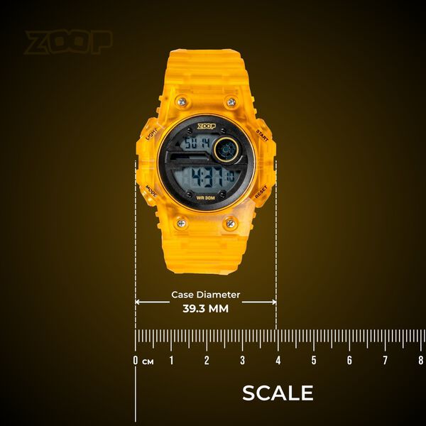 Zoop Mystic Digi Digital Watch For Boys With Transparent Orange Finish From House Of Titan - image number 3