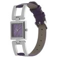 Titan Quartz Analog Purple Dial Leather Strap Watch for Women - image number 1