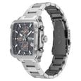 Octane Velocity Sporty Black Dial Tonneau Stainless Steel Watch For Men - image number 4