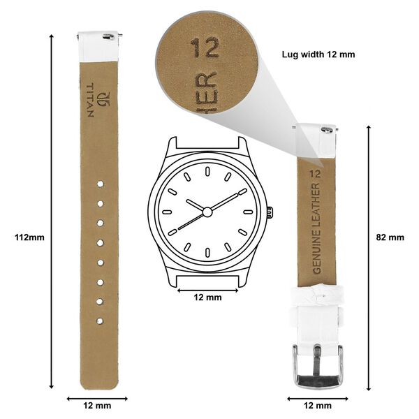 12 mm Genuine Leather Straps for Women - image number 1