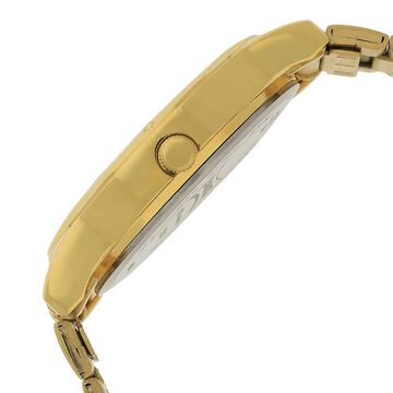 Sonata Quartz Analog Champagne Dial Stainless Steel Strap Watch for Men