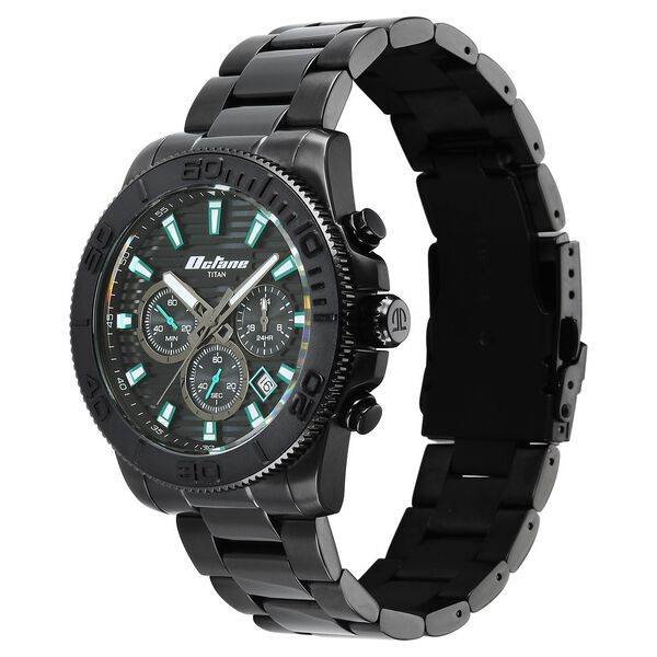 Octane Fashion Accendo Chronograph with Knurled Bezel & Lume Hands for Men - image number 2