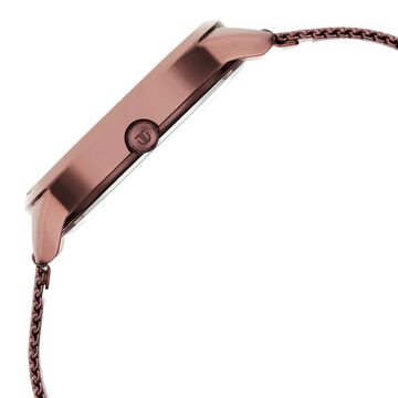 Titan Purple Glam It Up Quartz Analog Multicoloured Dial Brown Stainless Steel Strap Watch For Women