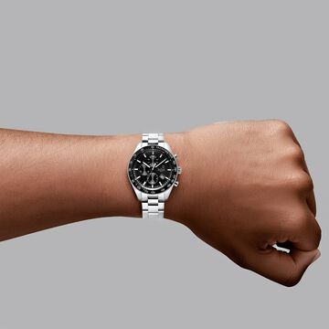 Xylys Velocita Swiss Chronograph Stainless Steel Black Dial Watch for Men