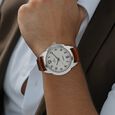 Titan Quartz Analog White Dial Leather Strap Watch for Men - image number 4