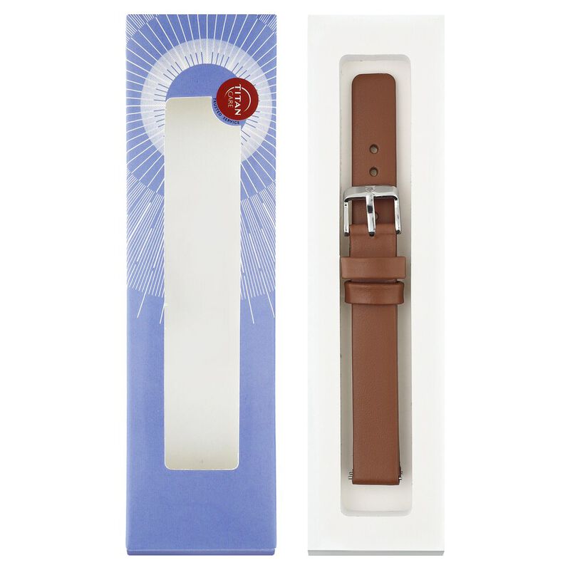 12 mm Brown Genuine Leather Strap for Women - image number 5