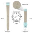12 mm Blue Genuine Leather Strap for Women - image number 1