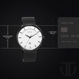 Titan Minimals White Analog with Date Stainless Steel Strap watch for Men - image number 2