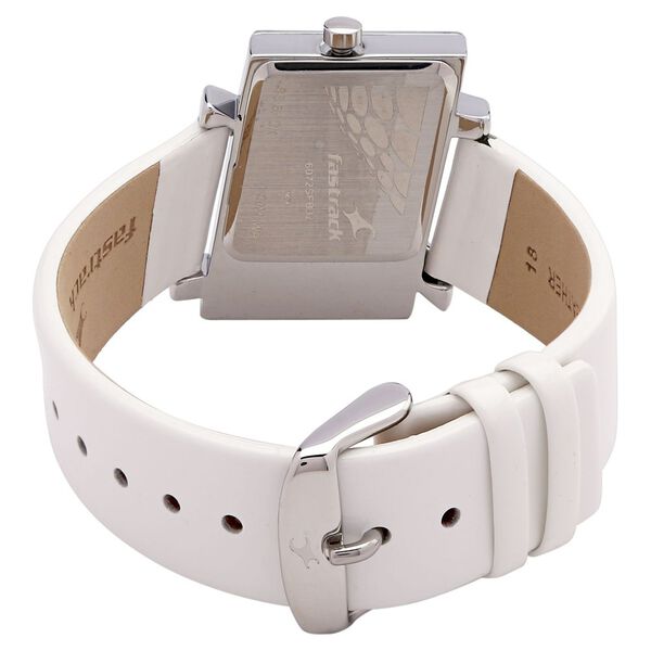 Fastrack Quartz Analog Grey Dial Leather Strap Watch for Girls - image number 2