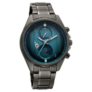 Fastrack Oceanyx 2.0 Chronograph Watch for Men with Green Dial & Gun Metal Strap