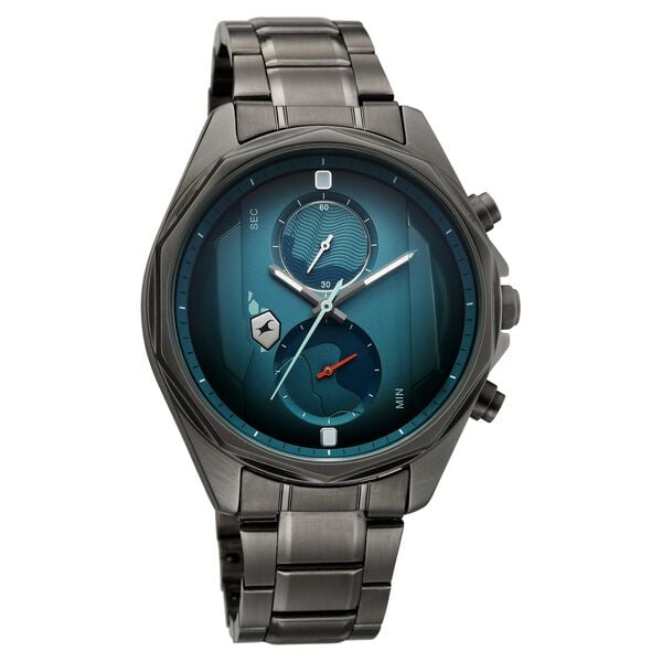 Fastrack Oceanyx 2.0 Chronograph Watch for Men with Green Dial & Gun Metal Strap - image number 1