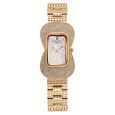 Titan Raga Glimmers Quartz Analog Pink Mother Of Pearl Dial Rose Gold Metal Strap Watch For Women - image number 2