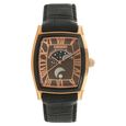 Titan Quartz Analog Moonphase White Dial Leather Strap Watch for Men