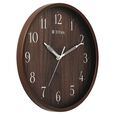 Titan Contemporary Wall Clock Quartz Analog Analog Dark Brown Dial - Size 31 cm x 31 cm (Medium) - image number 2