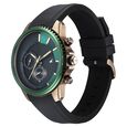 Fastrack Wild Quartz Chronograph Two Toned Dial Black Silicone Strap Watch For Guys - image number 5