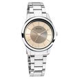 Titan Quartz Analog White Dial Leather Strap Watch for Women