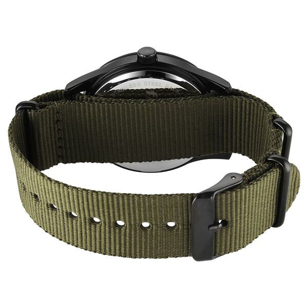 Fastrack Stunners Quartz Analog Black Dial Green Nylon Strap Watch For Guys - image number 5
