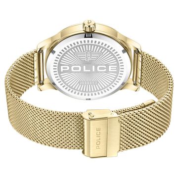 Police Champagne Dial Quartz Analog Watch for Men