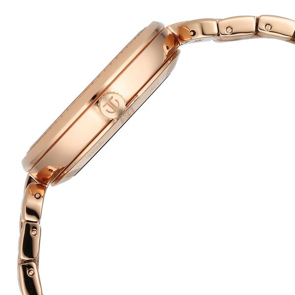 Titan Purple Abstract Quartz Analog Rose Gold Stainless Steel Strap for Women - image number 3