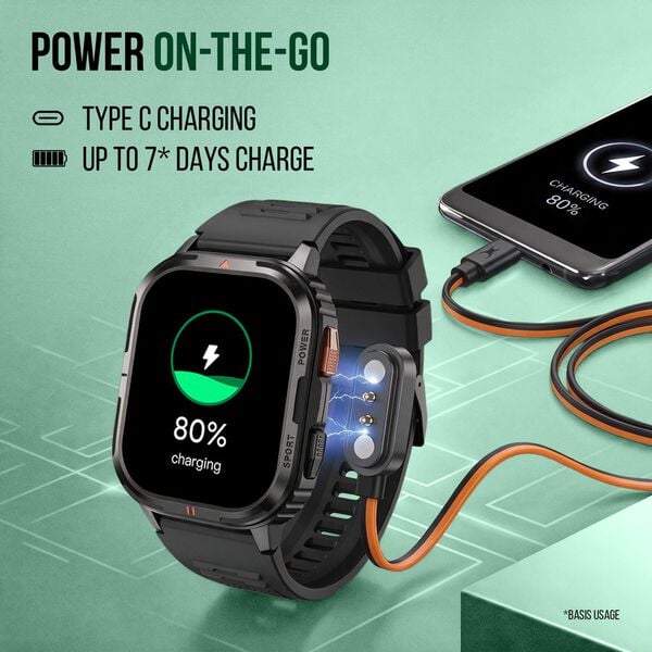 Fastrack Smart Xtreme S Smartwatch with 4.9 cm AMOLED Display BT Calling & Health Monitoring - image number 4