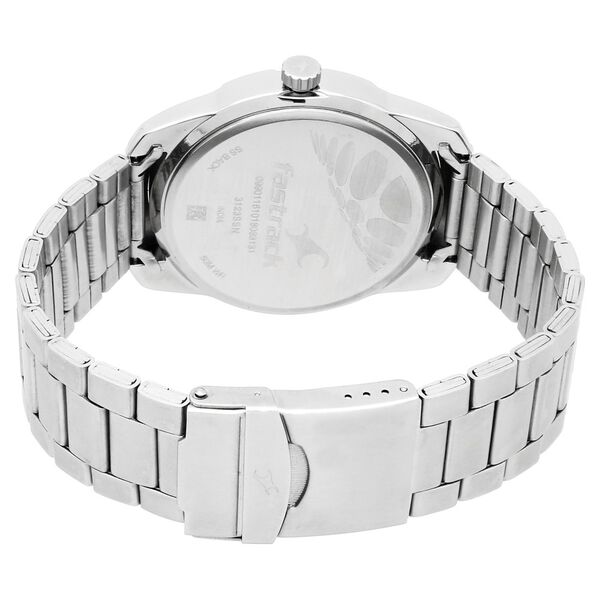 Fastrack Road Trip Quartz Analog Blue Dial Stainless Steel Strap Watch for Guys - image number 4