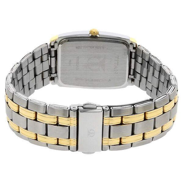 Titan Quartz Analog with Date Black Dial Stainless Steel Strap Watch for Men - image number 3