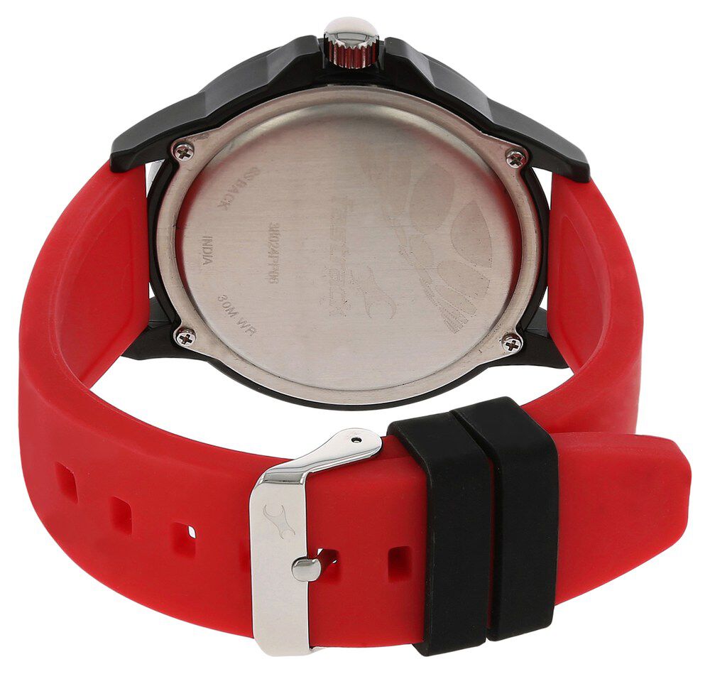 Fastrack Quartz Analog Black Dial Plastic Strap Watch for Unisex