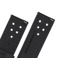 24 mm Black Genuine Leather Straps for Men - image number 4