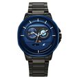 Fastrack Street Opulence Quartz Sun Moon Multifunction Green Dial Black Leather Strap Watch For Guys