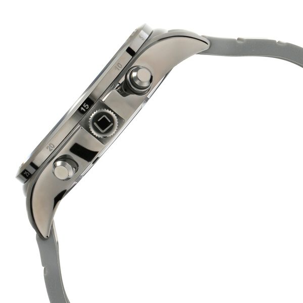 Xylys Swiss Chronograph Grey Silicone Strap and White Dial Watch For Men - image number 3