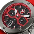 Ducati Quartz Chronograph Black Dial Red Silicone Strap Watch For Men - image number 3